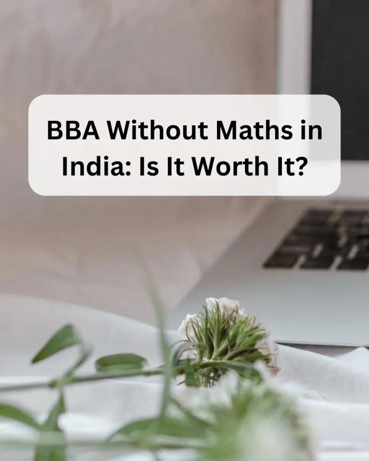 BBA without maths in India